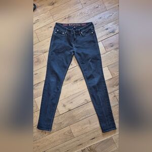 Rock Revival Women's Dark Black Skinny Jeans - Sleek Stretch Denim